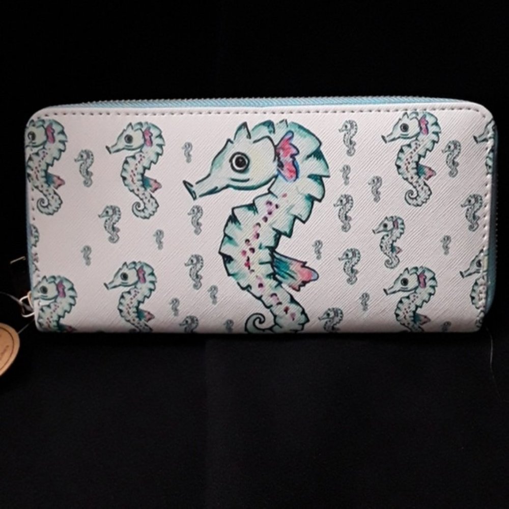 SEAHORSE COASTAL WALLET/WRISTLET